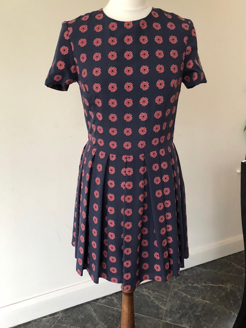 Open ceremony rose print mini dress