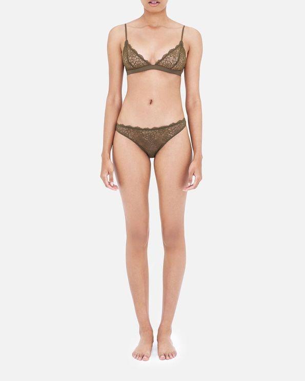 Les Girls Les Boys Khaki Daisy Lingerie Set