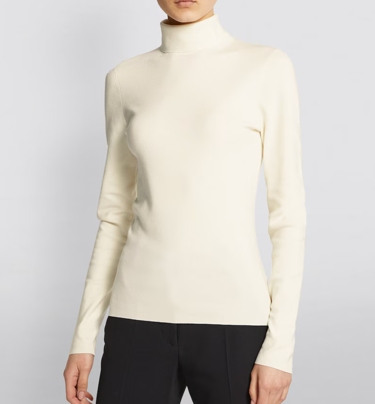 Joseph Silk Stretch High Neck Top