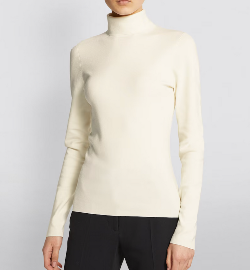 Joseph Silk Stretch High Neck Top