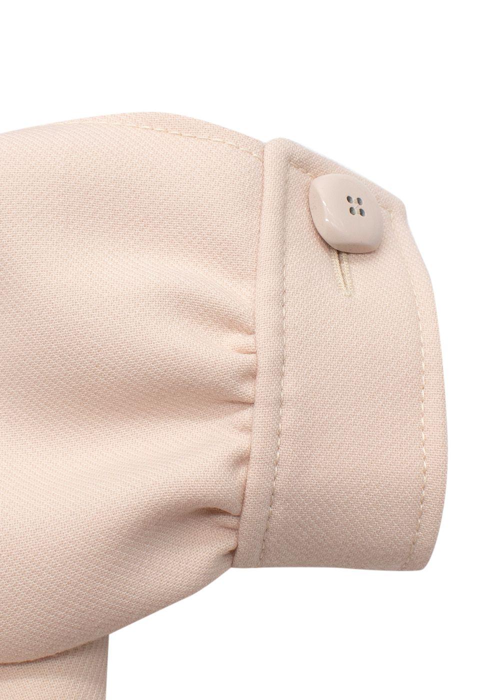 Gucci Pale Pink Overcoat with Tonal Zip Details