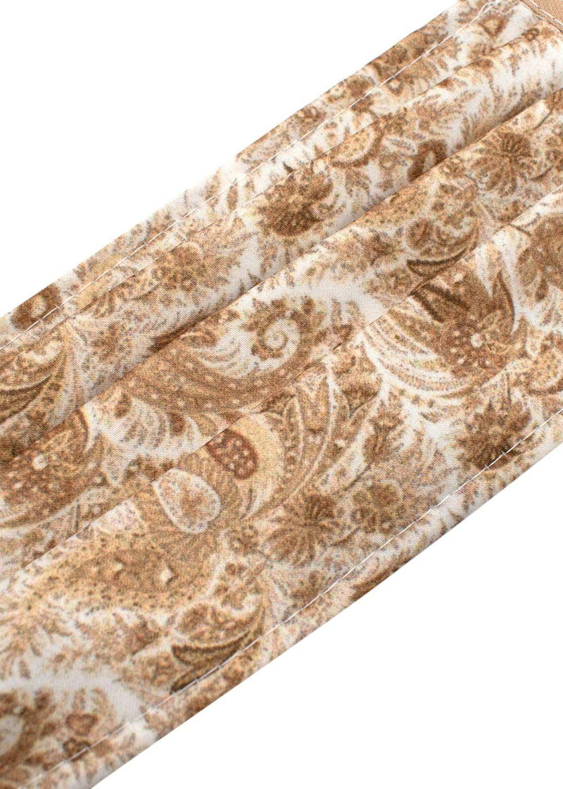 Yellow Paisley Face Mask