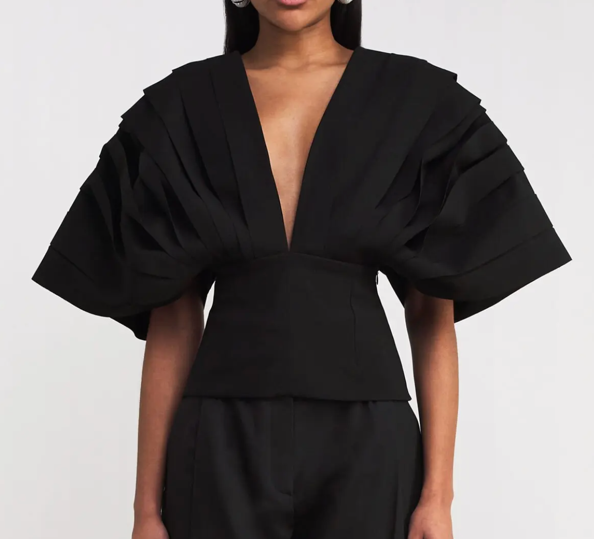 A.W.A.K.E. Mode  Puff-Sleeve Top