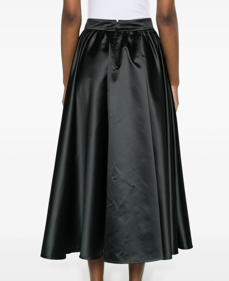 Patou Volume Satin Midi Skirt