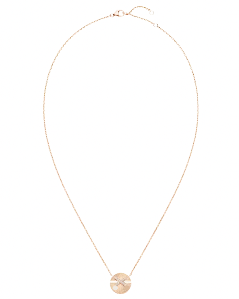 Rose Gold Jeux de liens Harmony Small Model Pendant Necklace