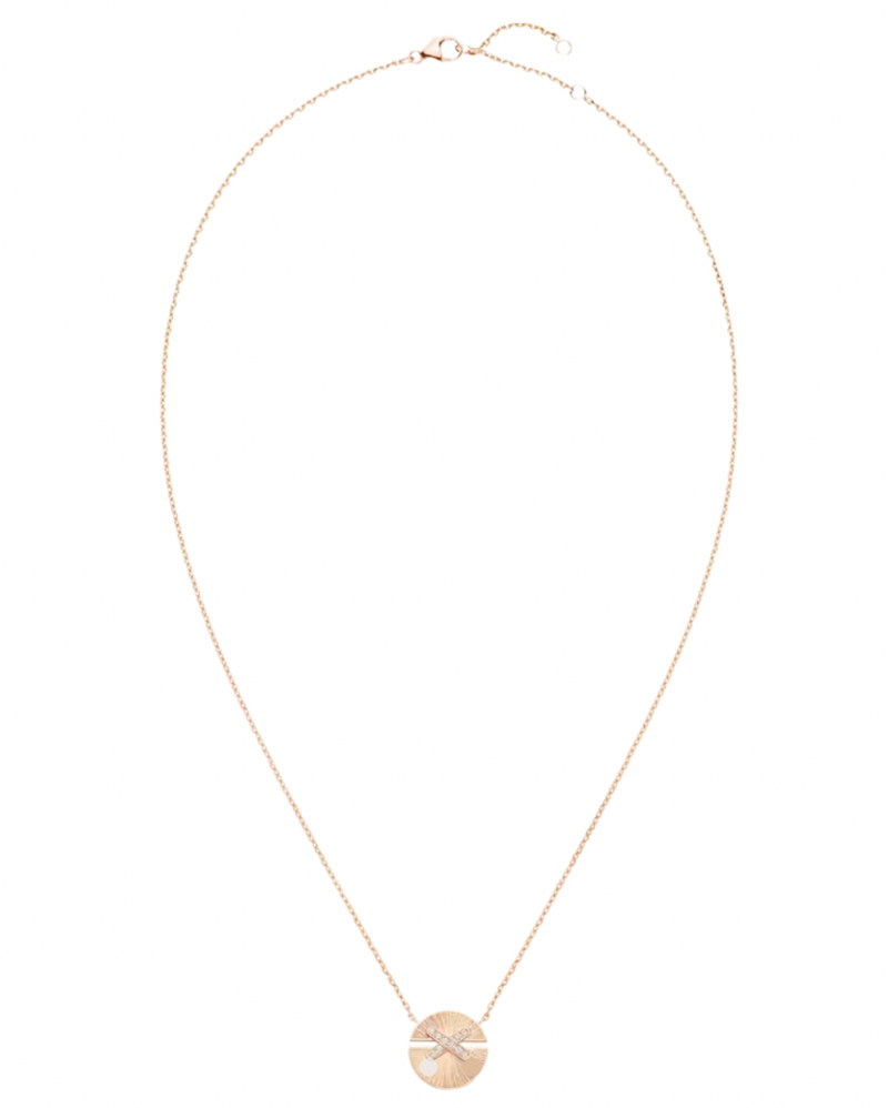 Rose Gold Jeux de liens Harmony Small Model Pendant Necklace
