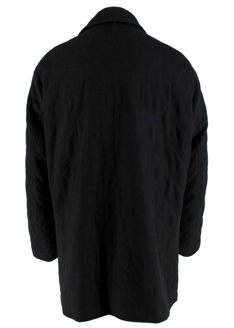 Agnona Black Cashmere Coat