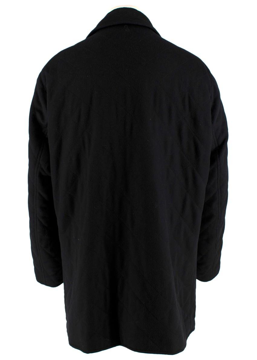 Agnona Black Cashmere Coat