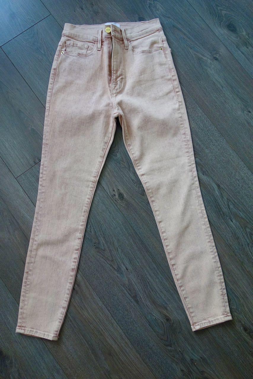 Ali High Rise Blush Cigarette Jeans