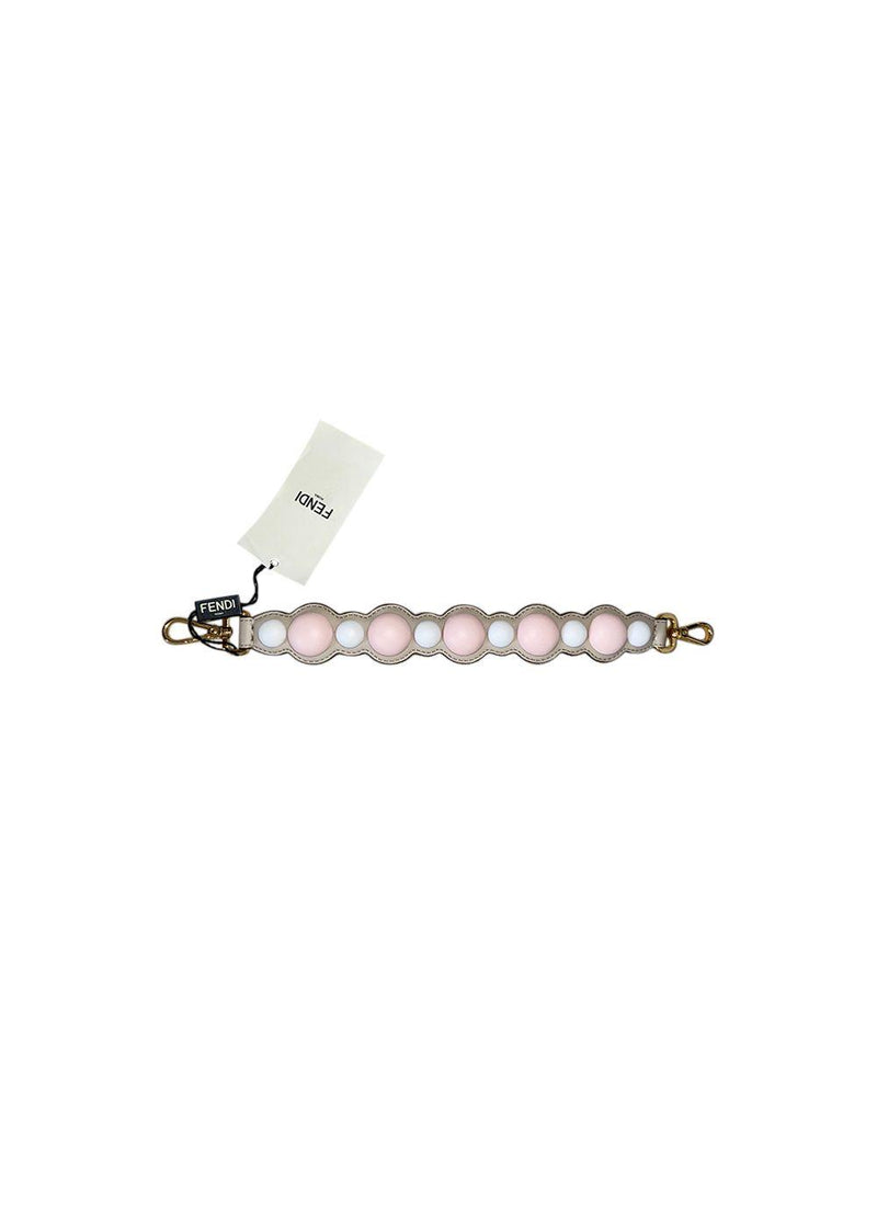 Pastel leather bag strap