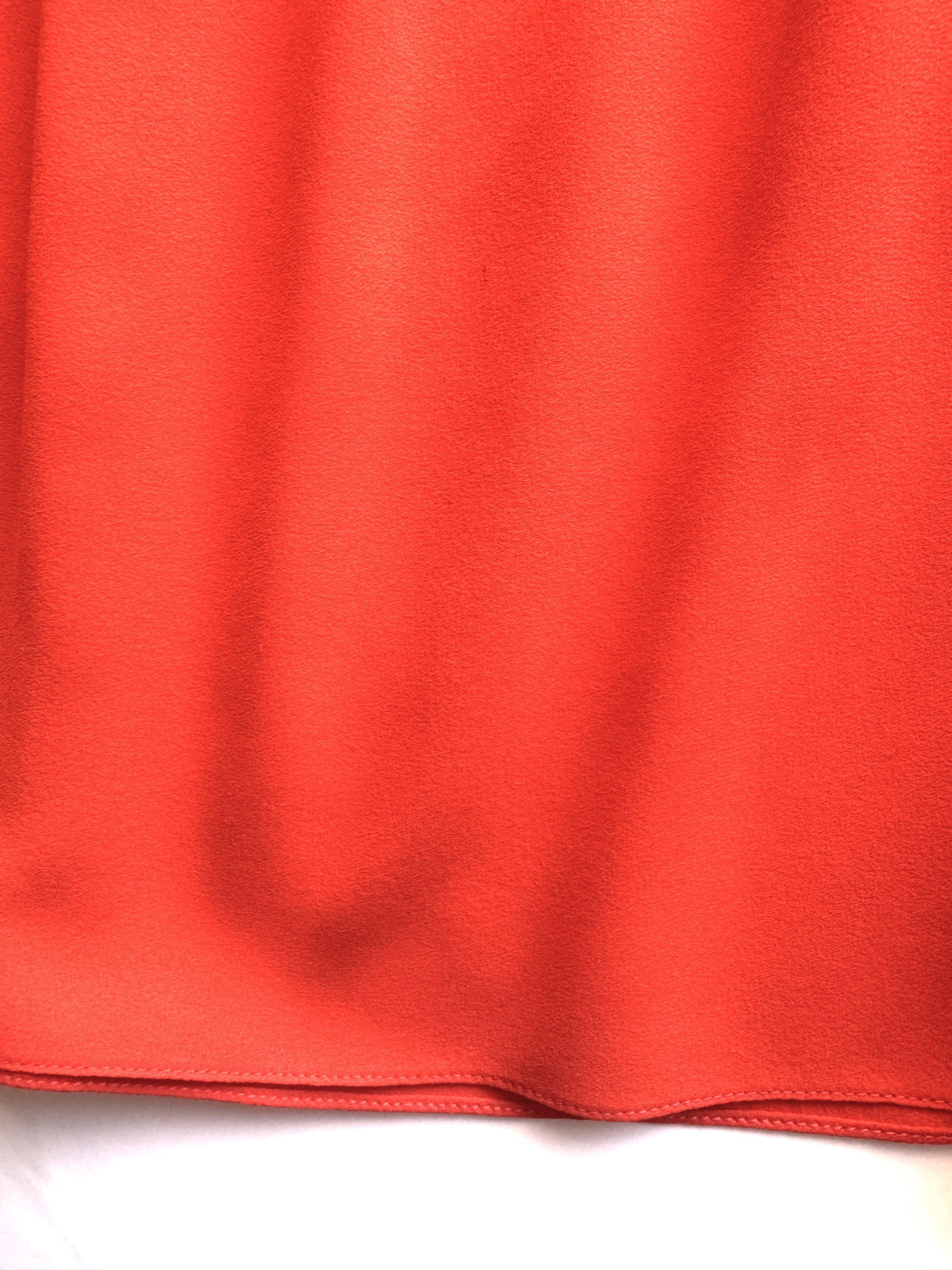 Michael Kors Red Off The Shoulder Crepe Top