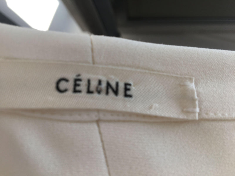 Cream crepe shift dress