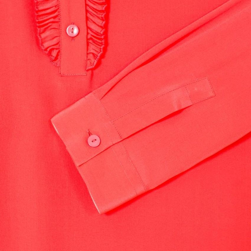 Paul Smith Coral Silk Crepe Shift Dress