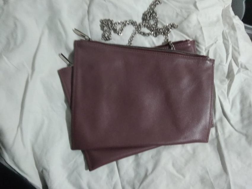Ming Ray Violet Envelope Chain Clutch