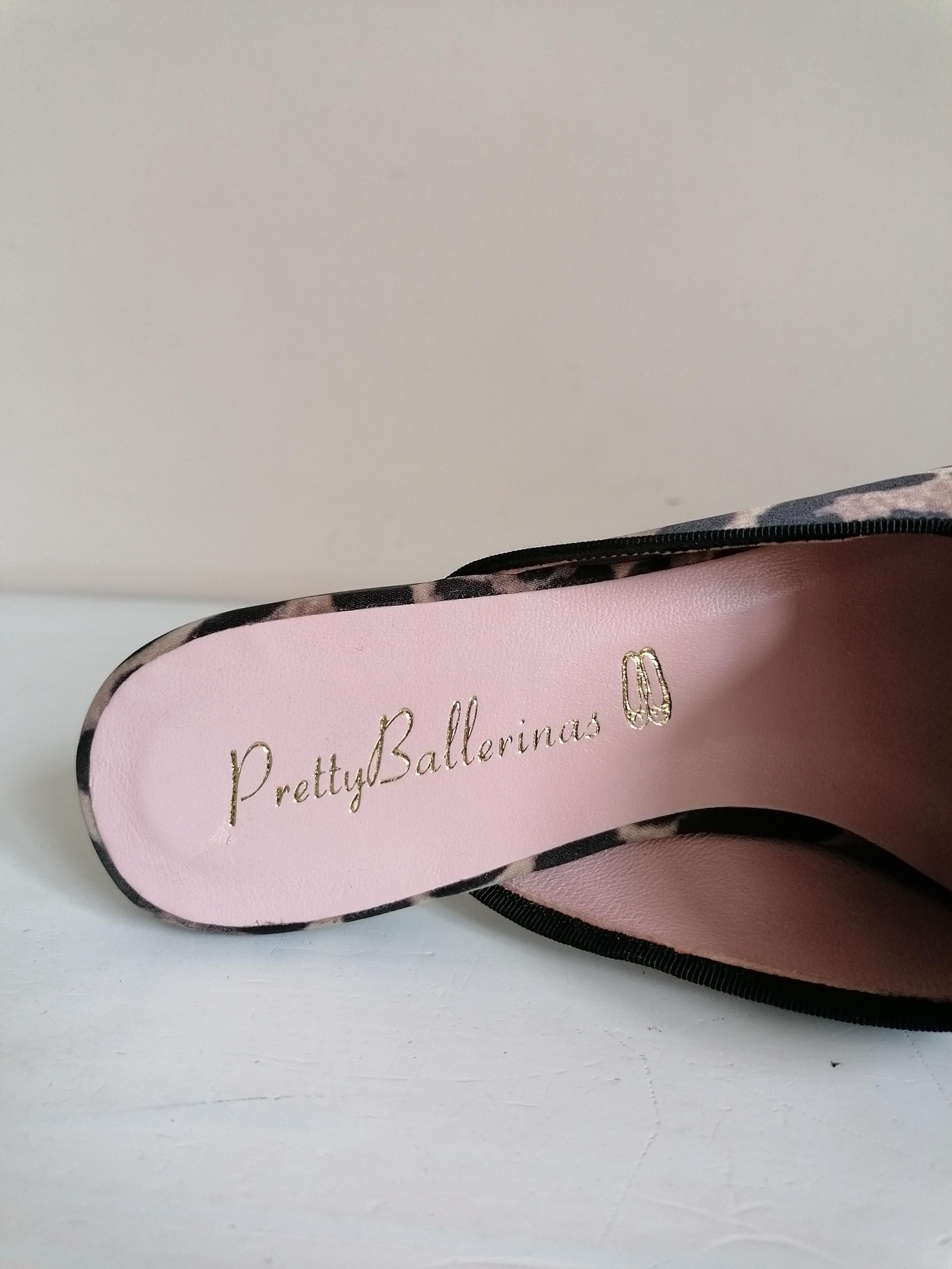 Pretty Ballerinas leopard print ella dancer mules