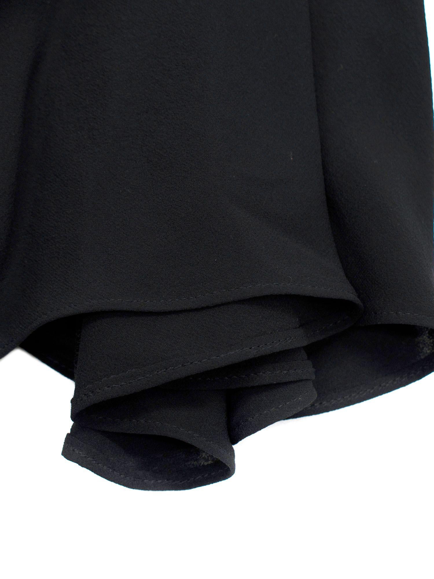 Isabel Marant Black Chiffon Ruched Mini Dress