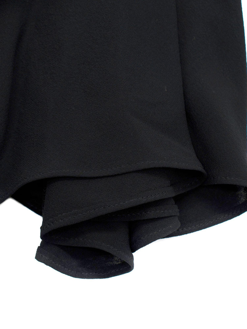 Isabel Marant Black Chiffon Ruched Mini Dress