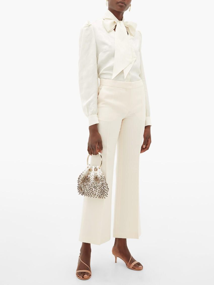 Racil ivory Solange  Pussybow Blouse