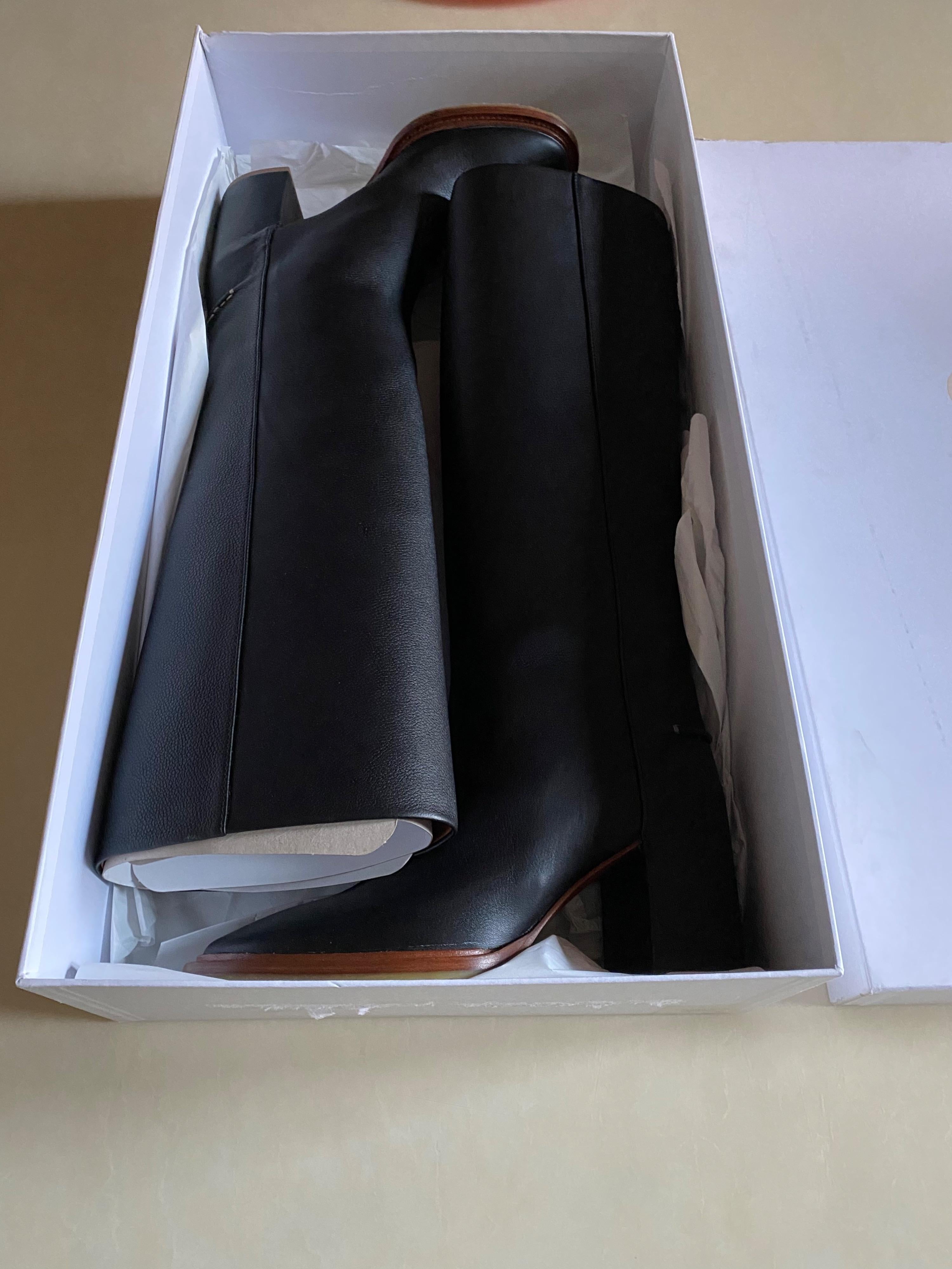 Edith Leather Knee Boots