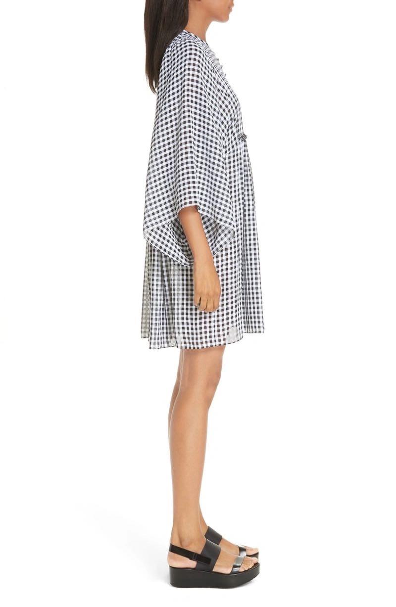 Michael Kors Collection Gingham Seersucker Dress