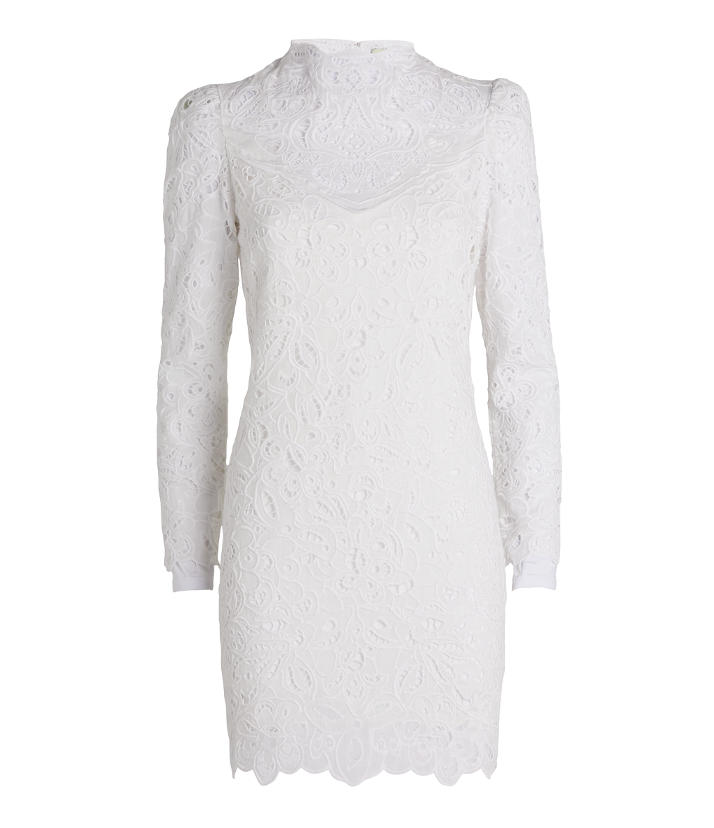 Daphne Droderie Anglaise Ramie Mini Dress