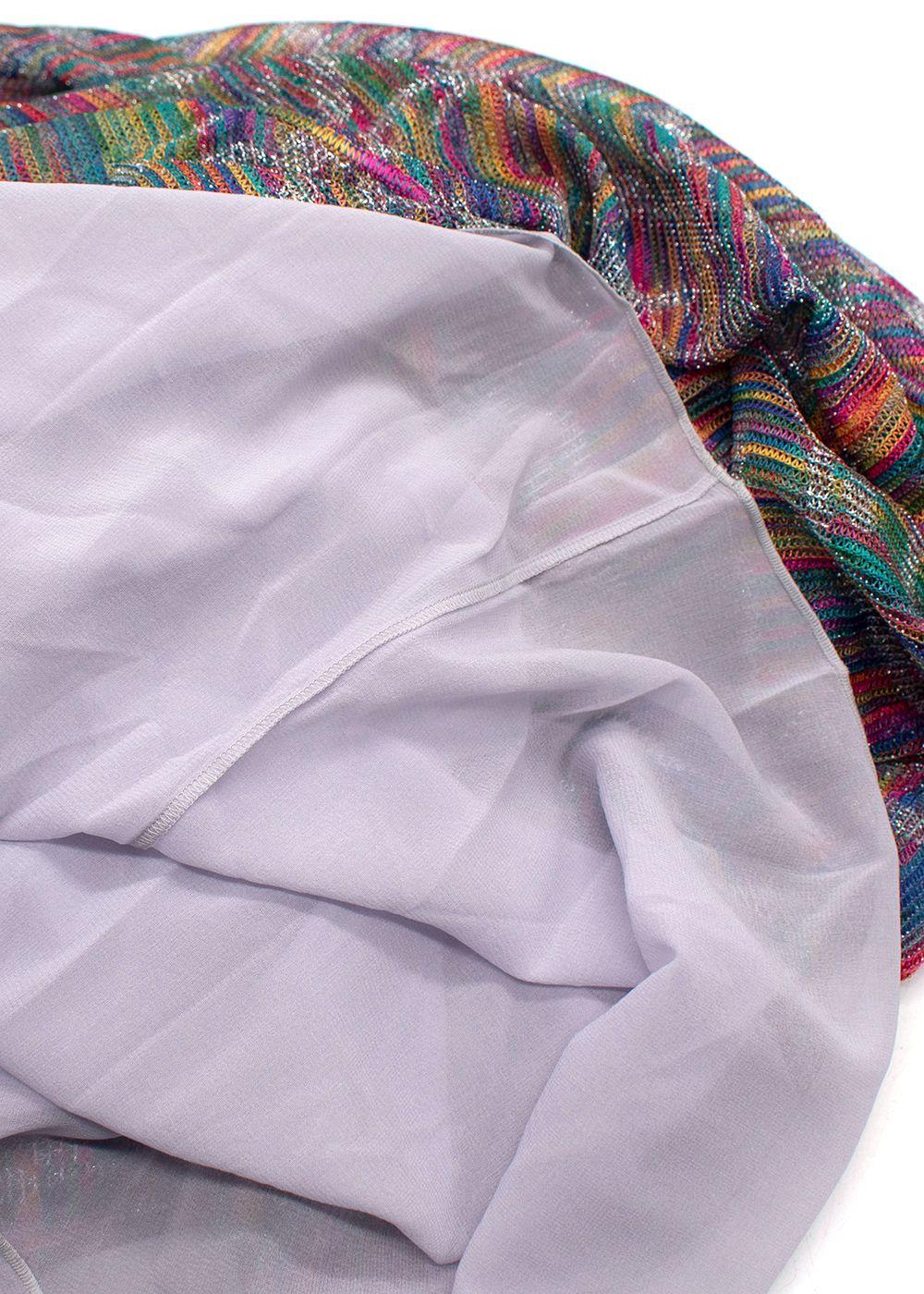 Missoni Multicoloured stretch-silk Halter Neck Dress