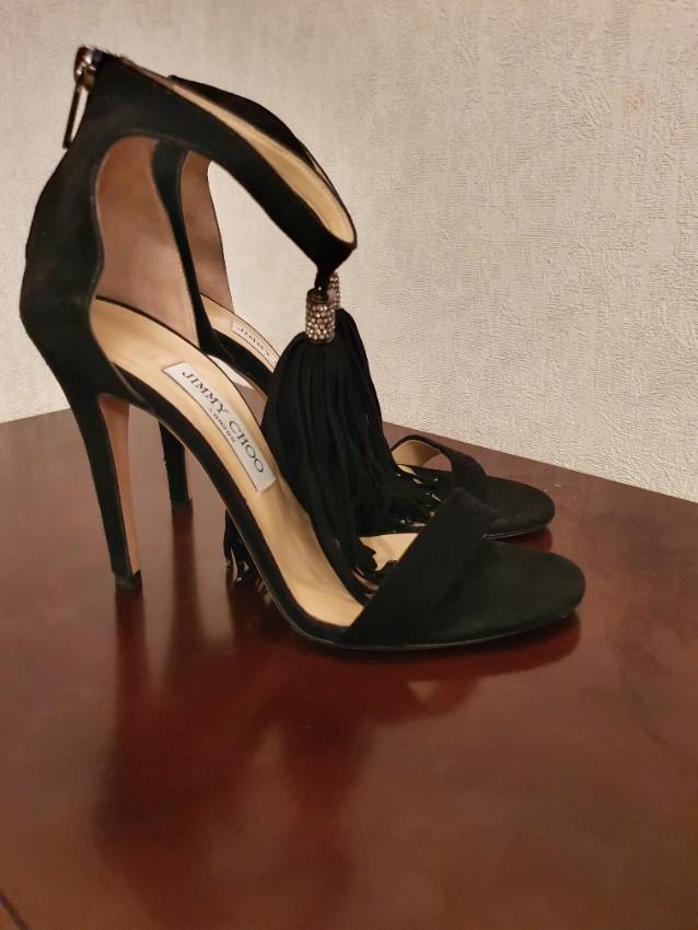 Jimmy Choo Viola crystal-embellished suede sandals