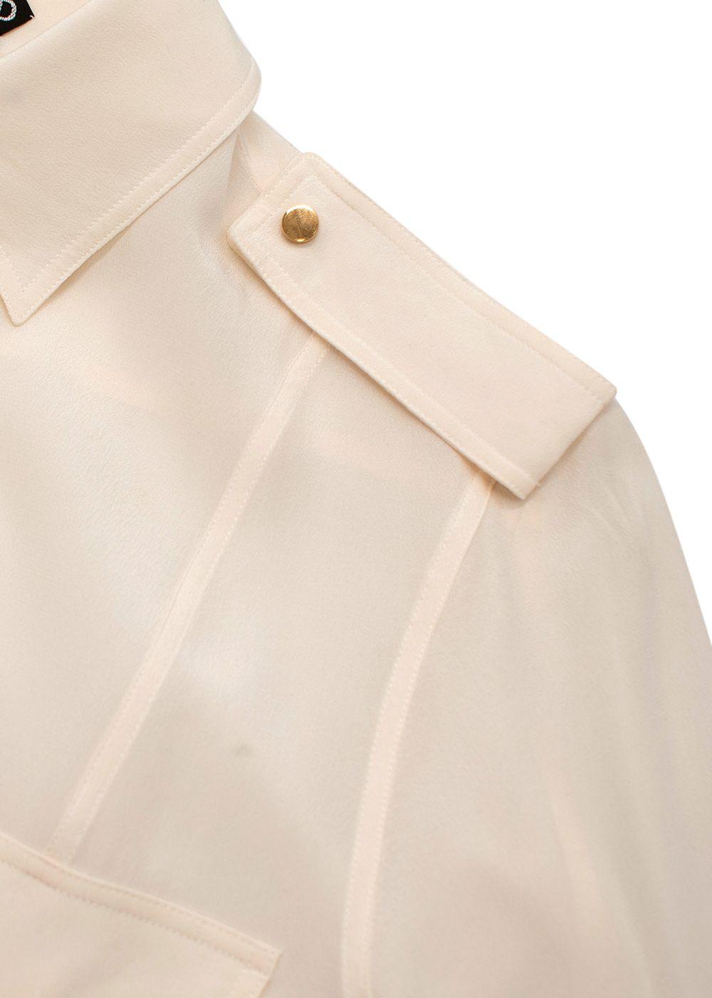 Tom Ford Cream Silk Crepe Shirt