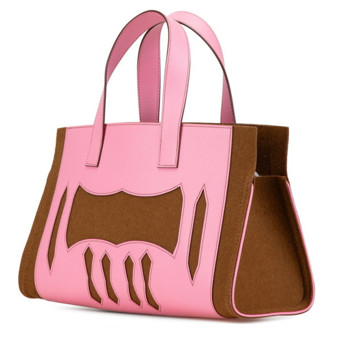 Hermes Petit H Felt and Epsom Bag