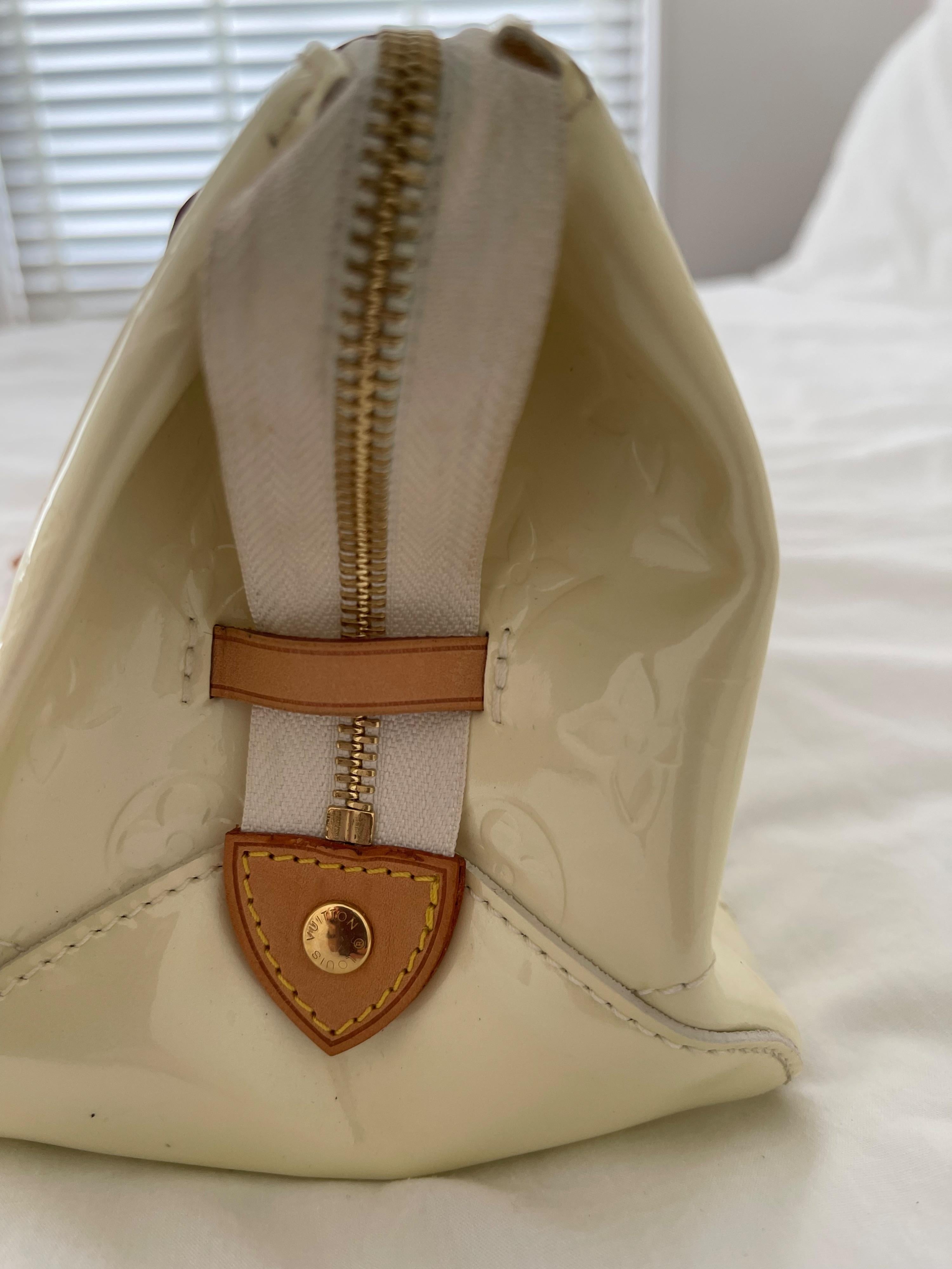 Perle Monogram Vernis Rosewood Avenue Bag