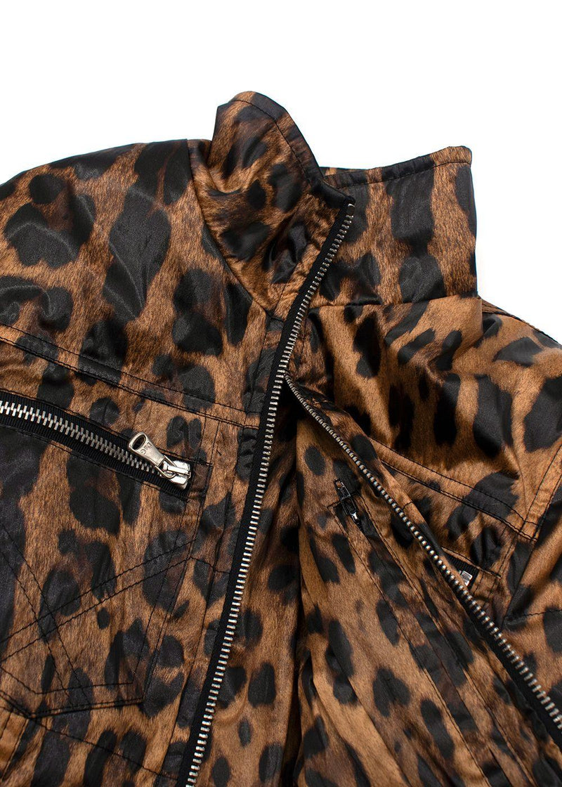 Dolce & Gabanna Leopard Print Trucker Jacket