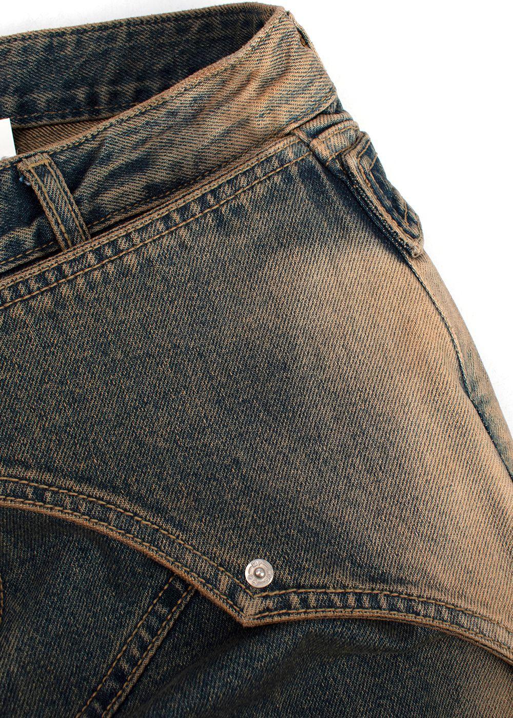 604Service Double Layer Jeans
