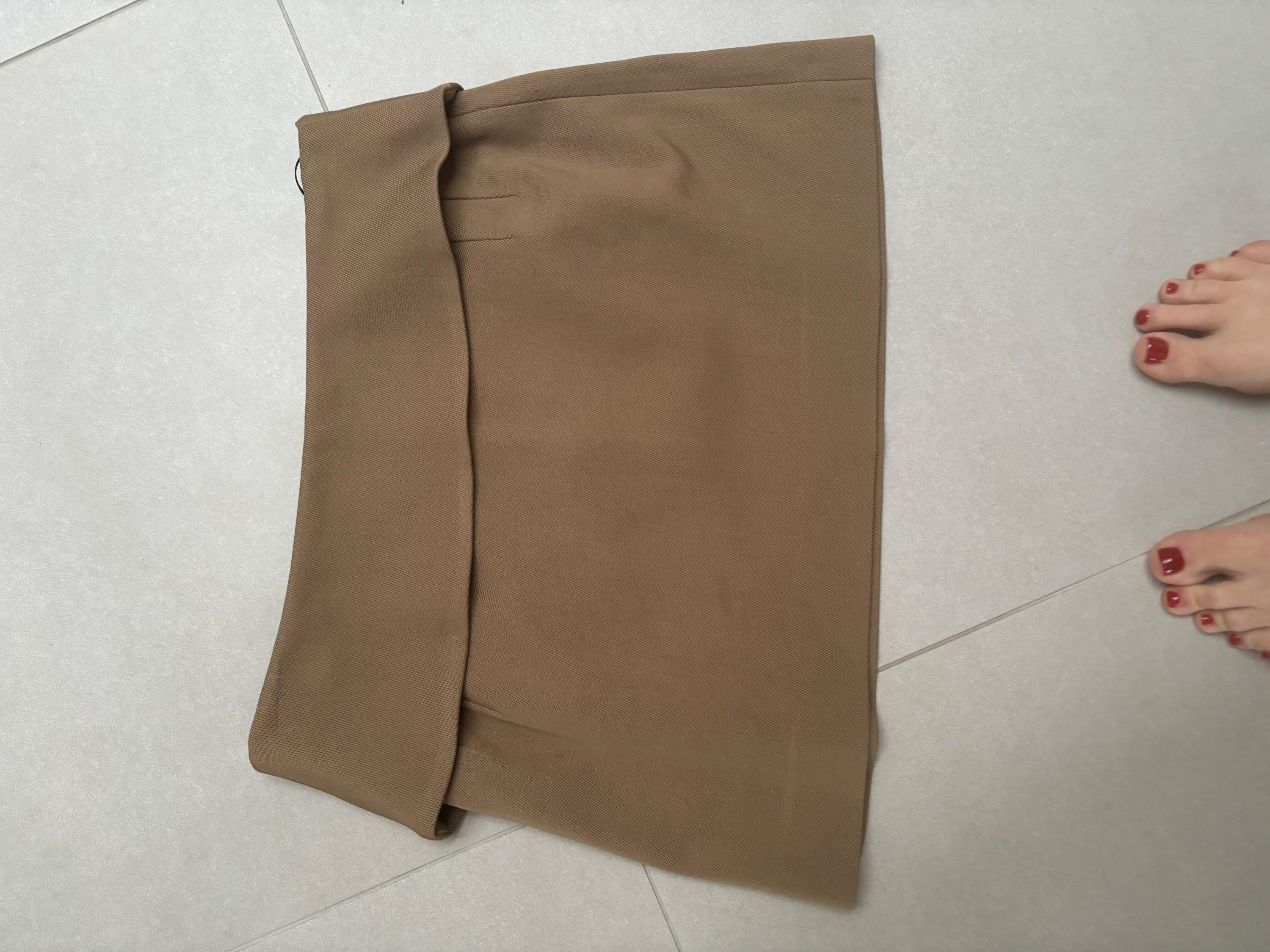 JW Anderson Brown Mini Skirt