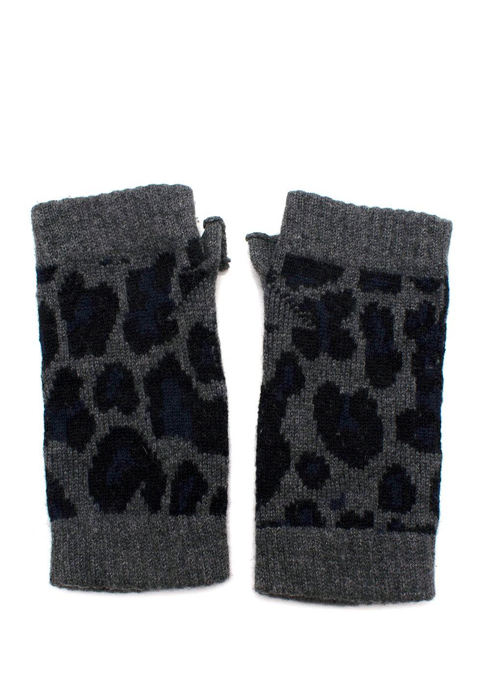 Bespoke Leopard Print Mittens