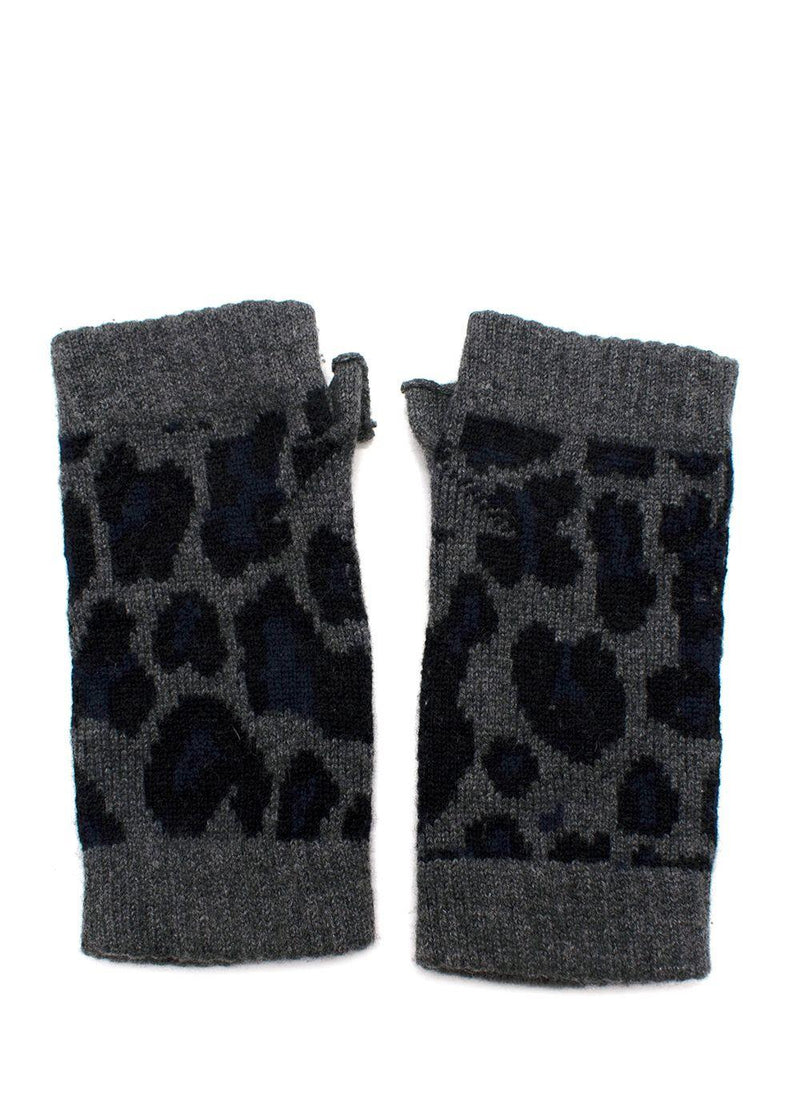 Bespoke Leopard Print Mittens