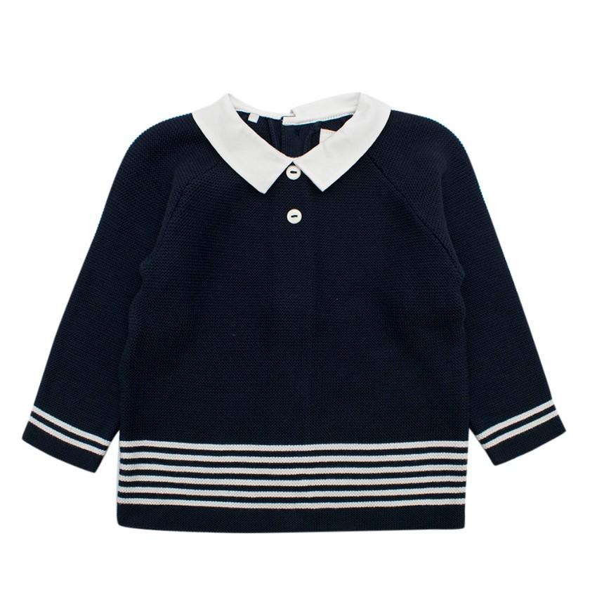 Emile Et Rose Navy Knit Cardigan