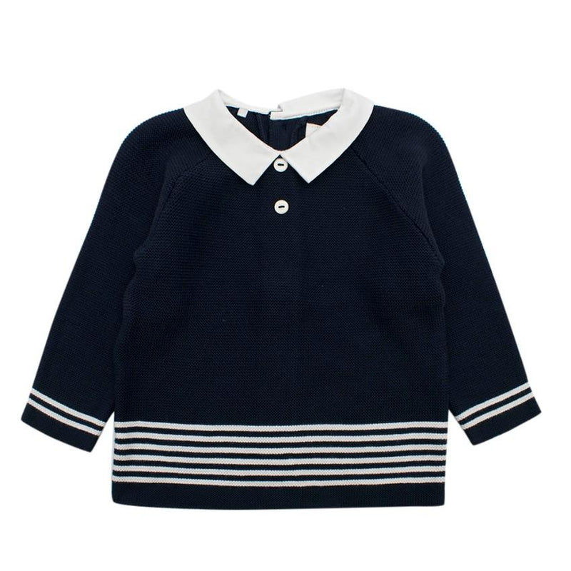 Emile Et Rose Navy Knit Cardigan