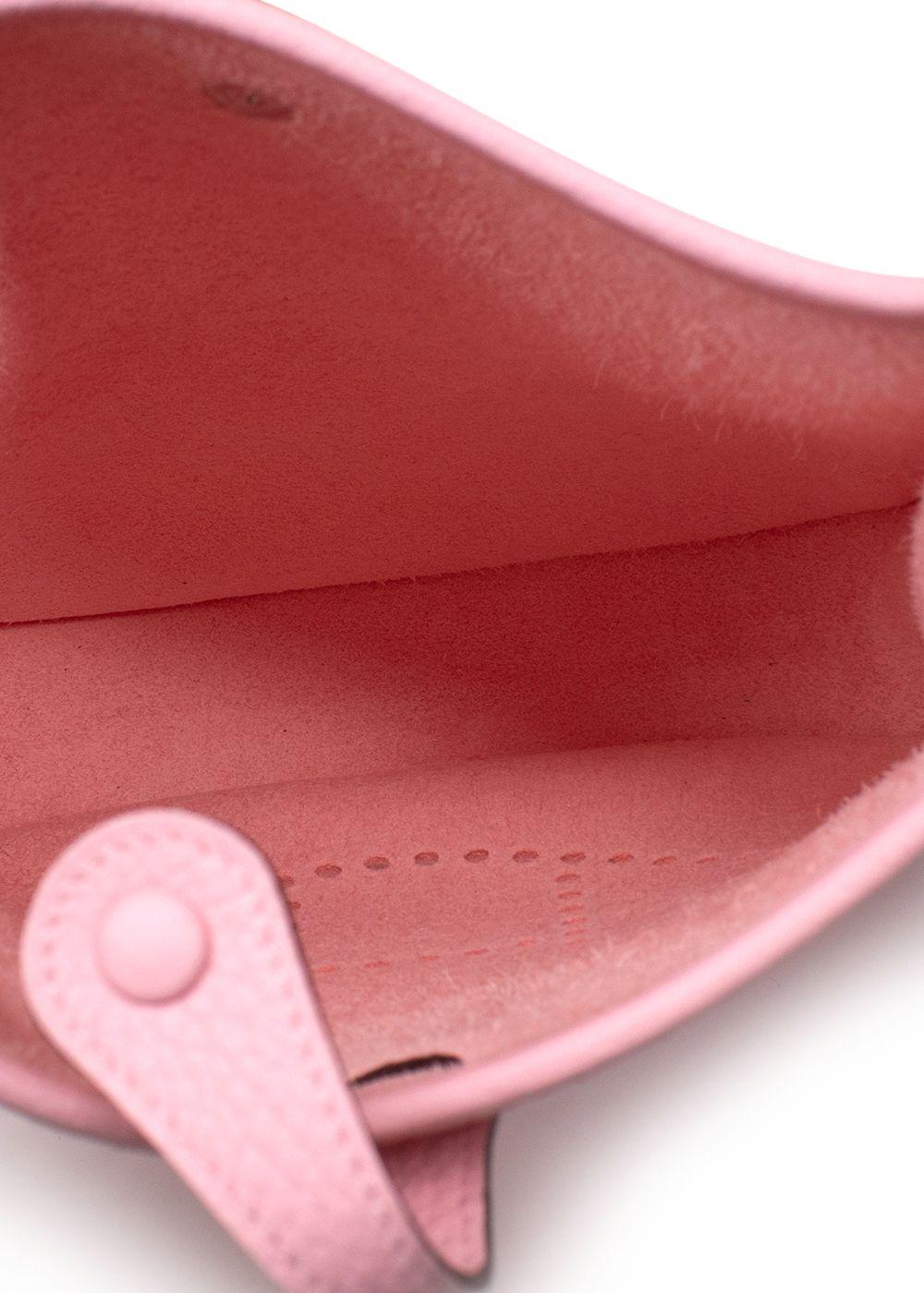 Hermes Mini Evelyn Rose Sakura with Palladium Hardware