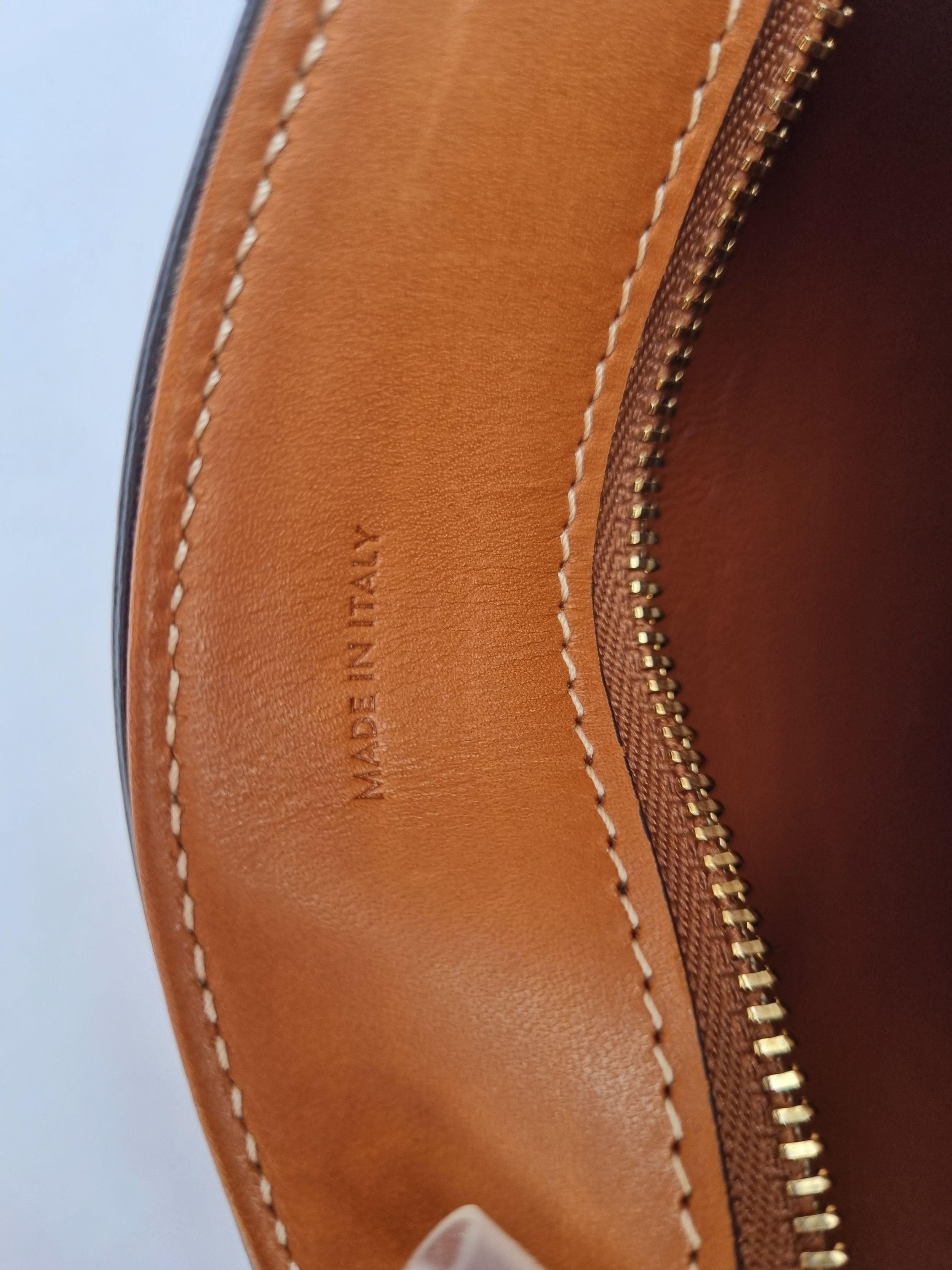Tan Calfskin Crecy Bucket Bag