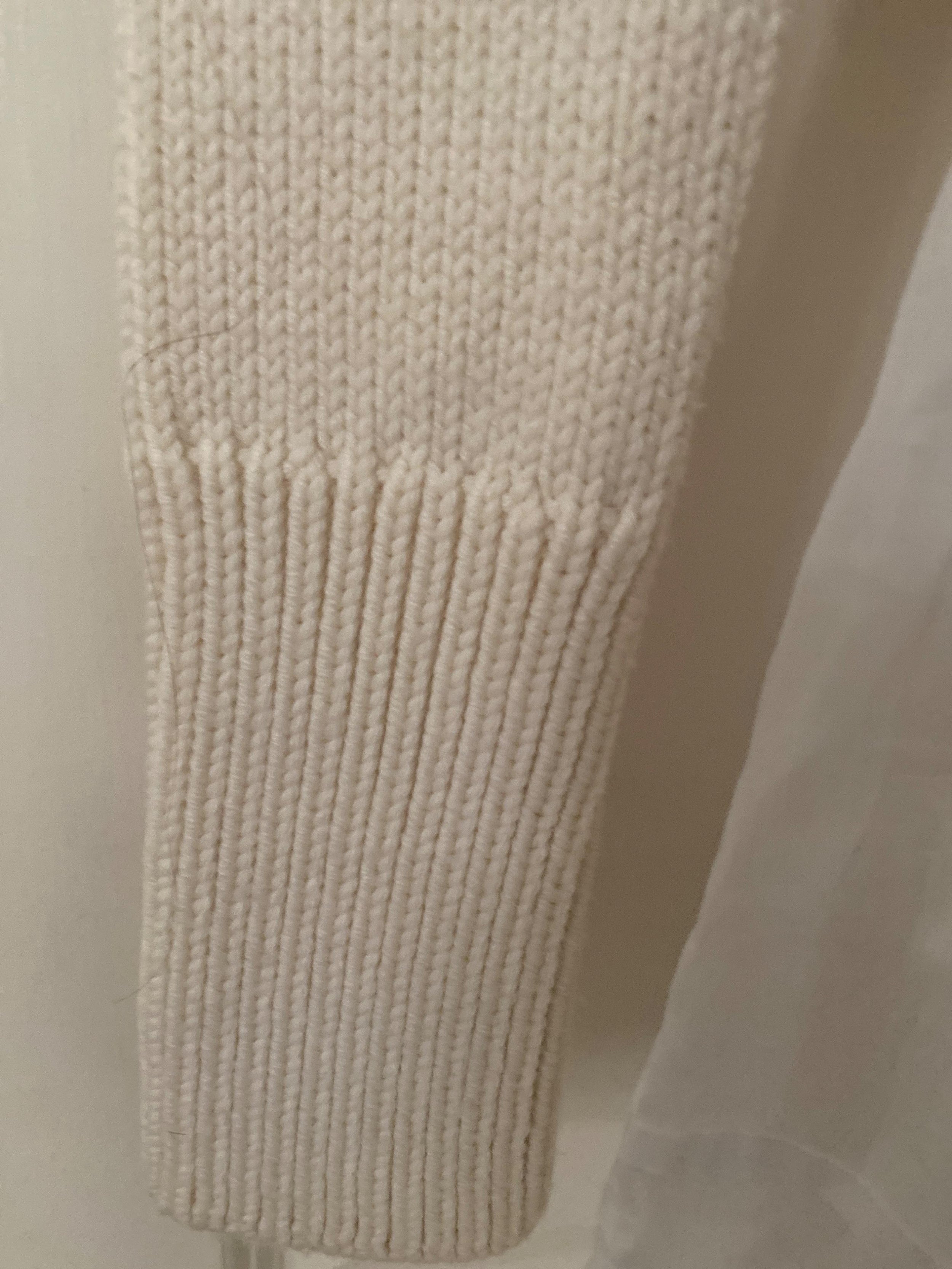 Loewe Cream Knit and Organza Midi Dress