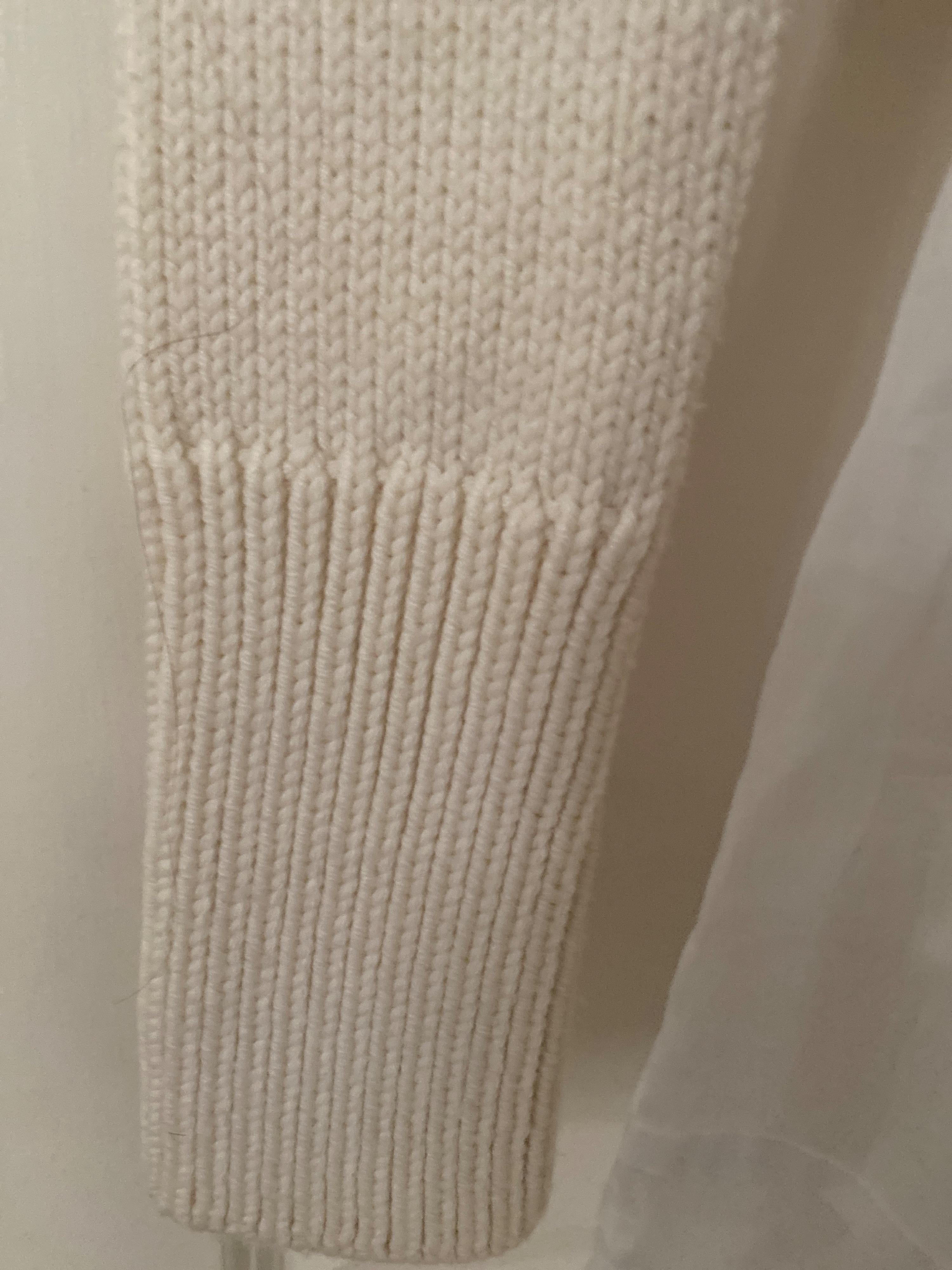 Loewe Cream Knit and Organza Midi Dress