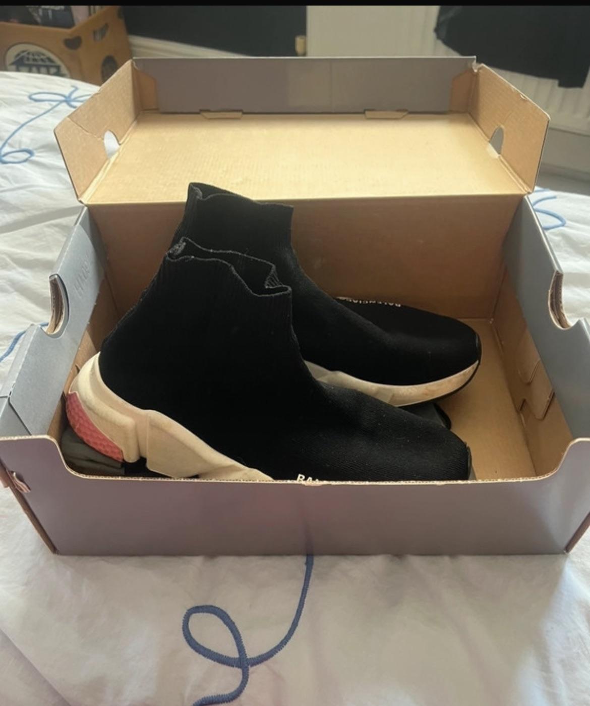 Black Speed Sock Trainers