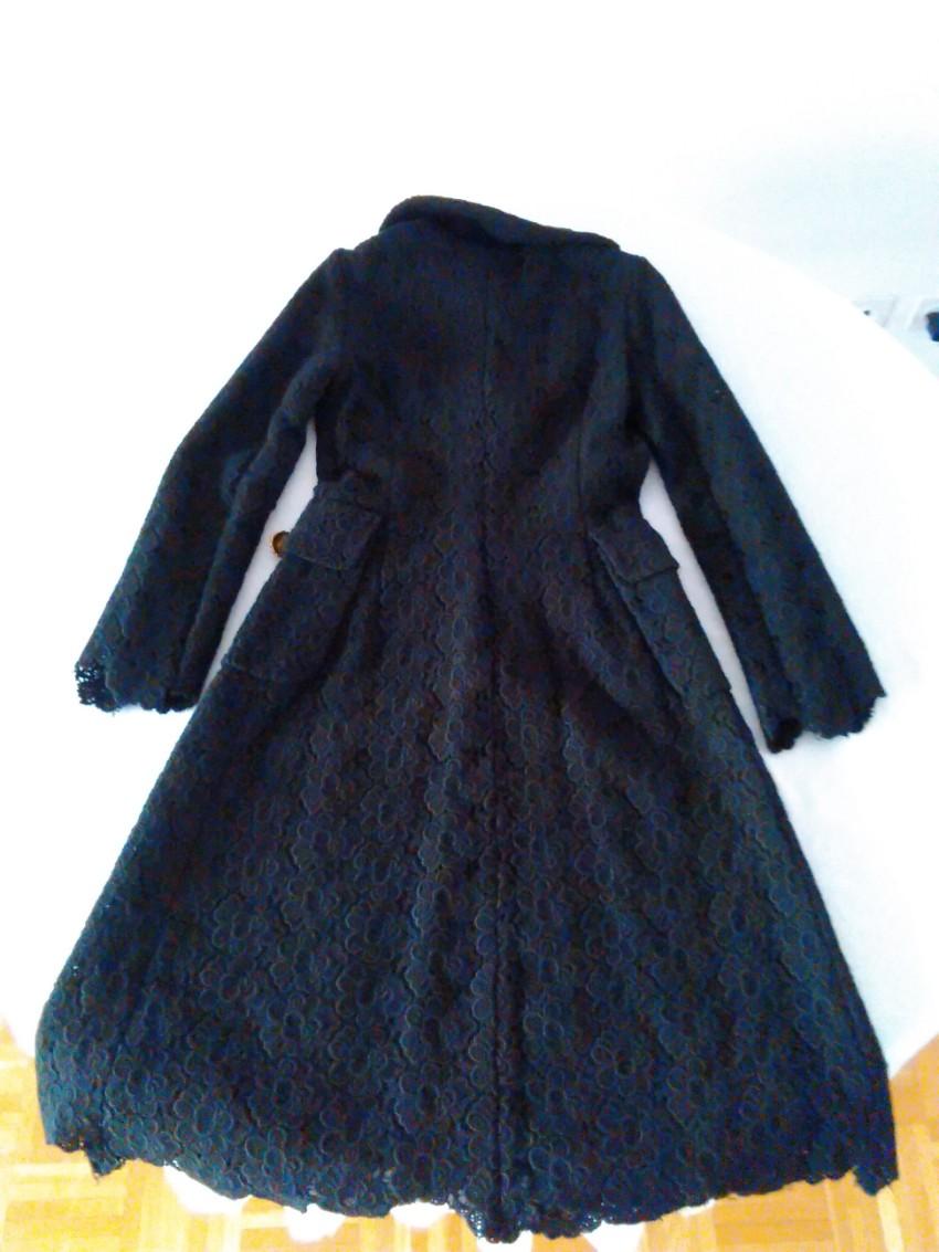 Dolce & Gabbana Wool Lace Longline Coat