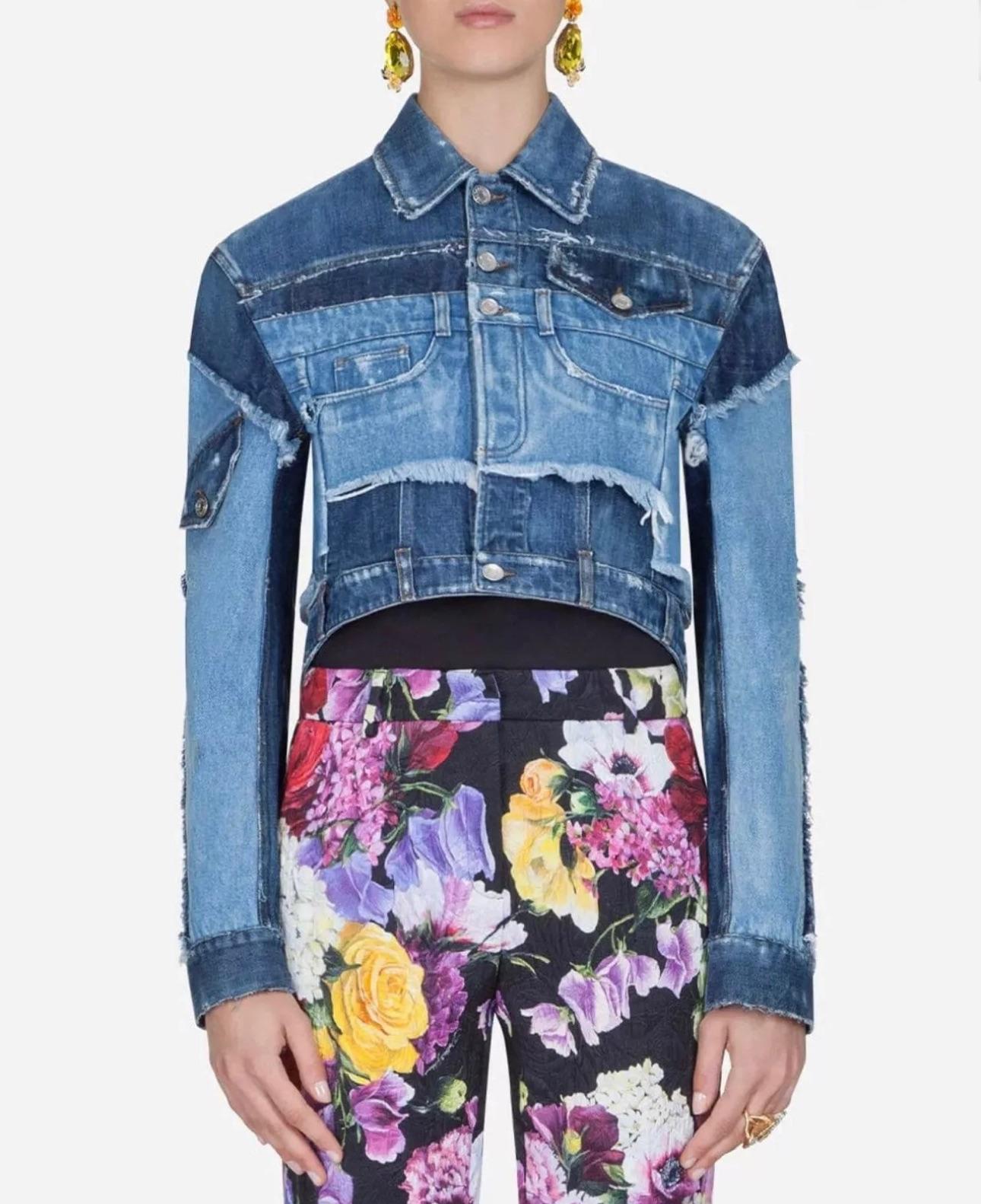 Docle & Gabbana Mixed Denim Jacket
