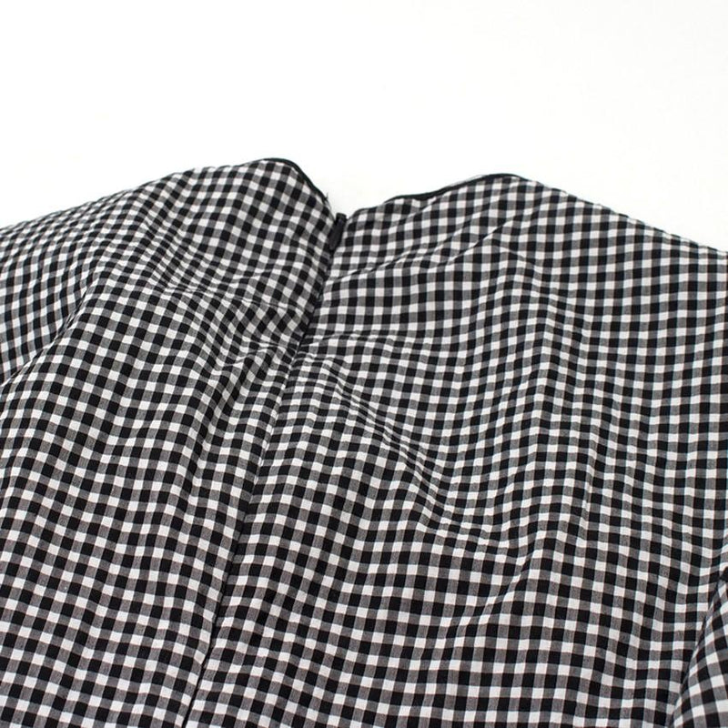 Pinko Gingham Sleeveless Tie-front Top