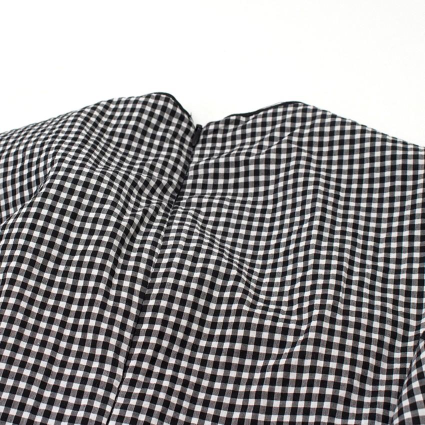 Pinko Gingham Sleeveless Tie-front Top