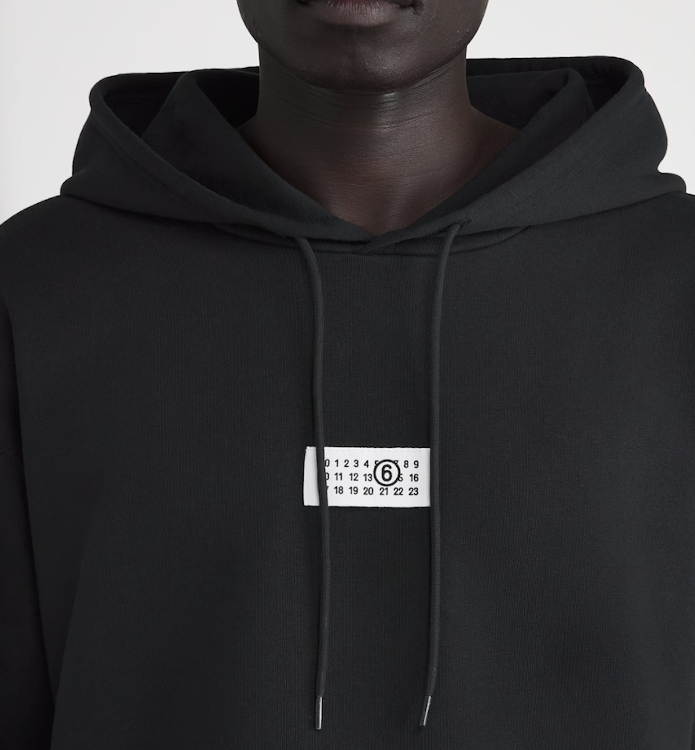 MM6 Maison Margiela Cotton Numeric Tab Hoodie