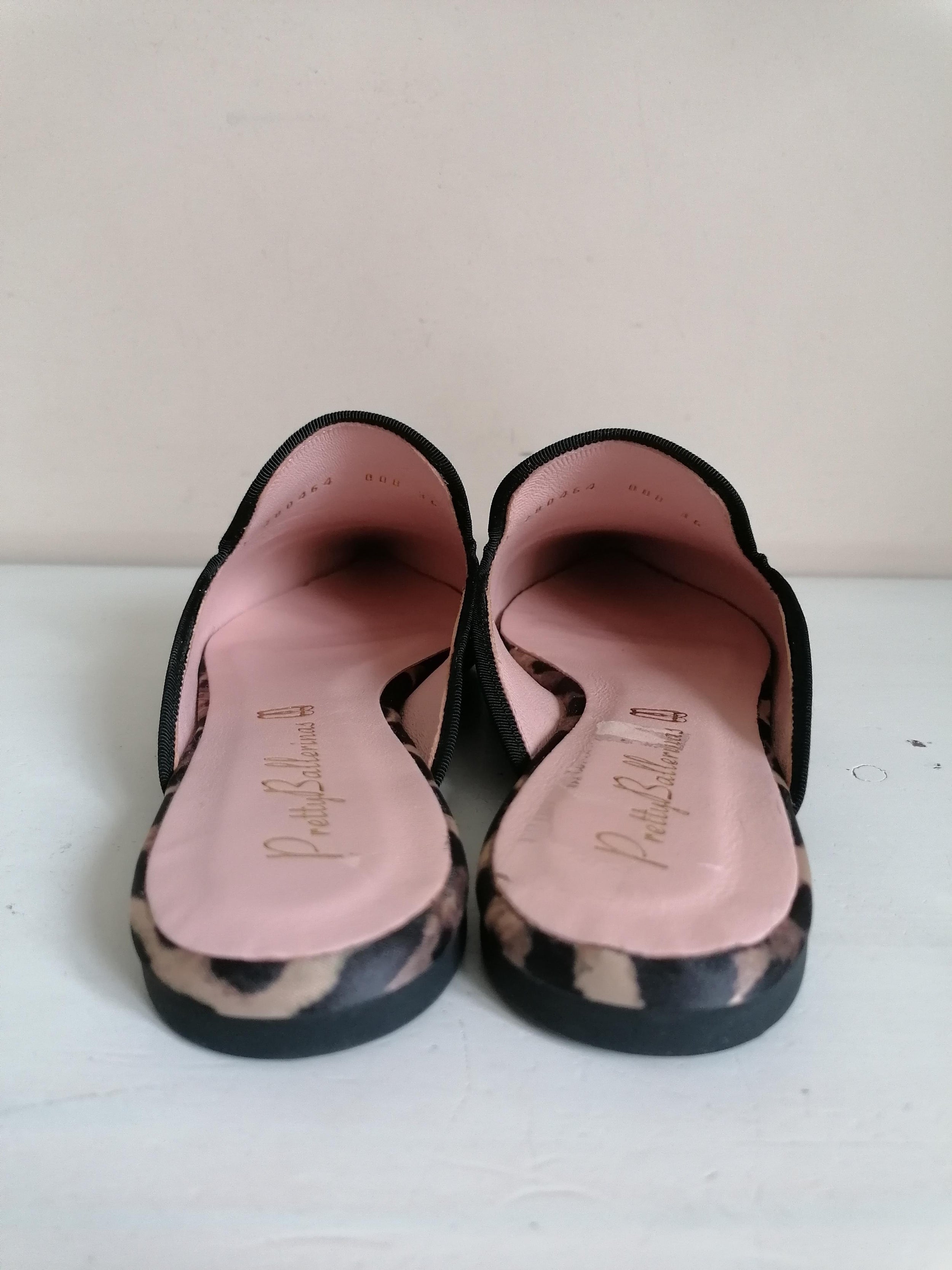 Pretty Ballerinas leopard print ella dancer mules