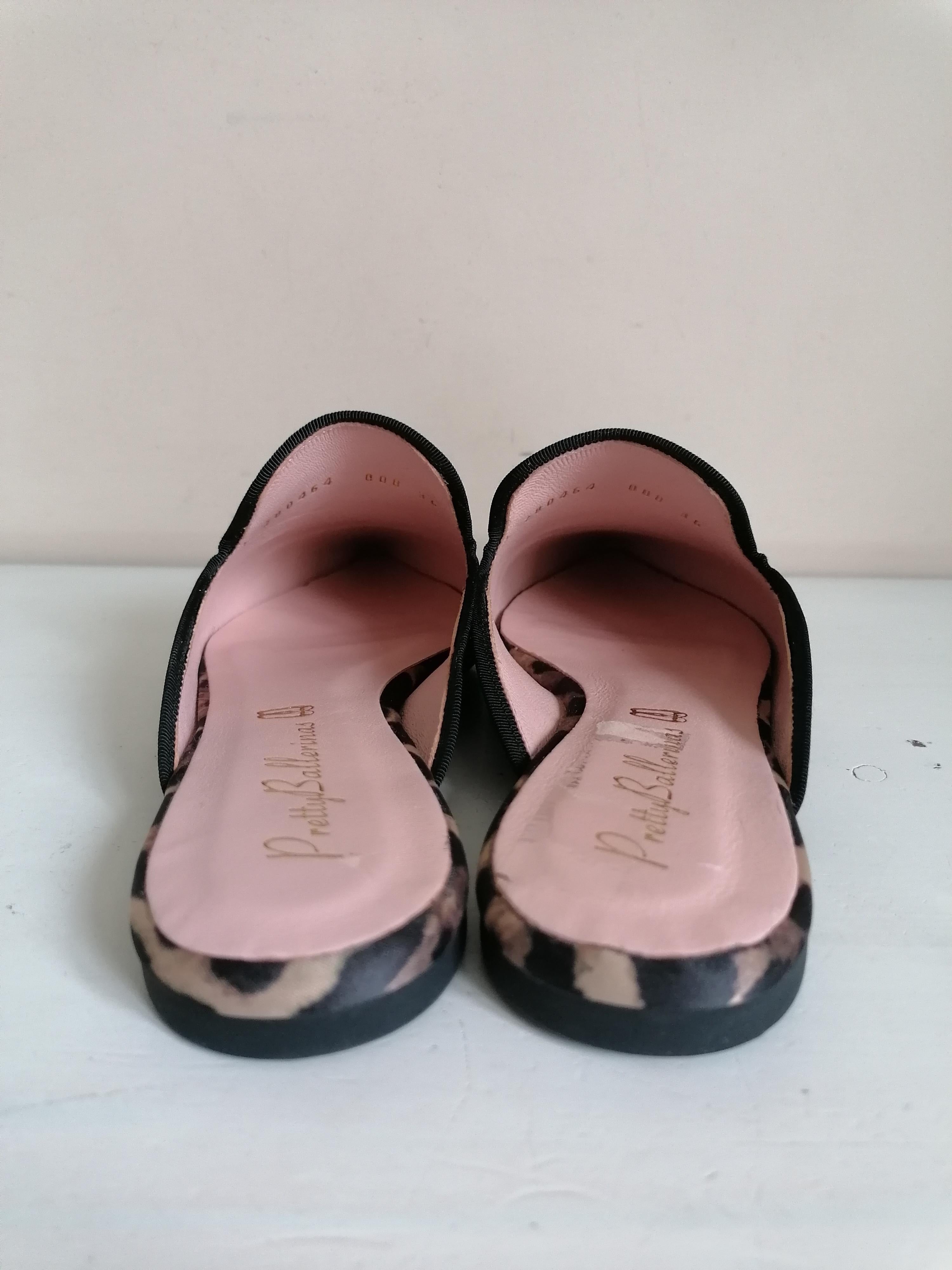 Pretty Ballerinas leopard print ella dancer mules