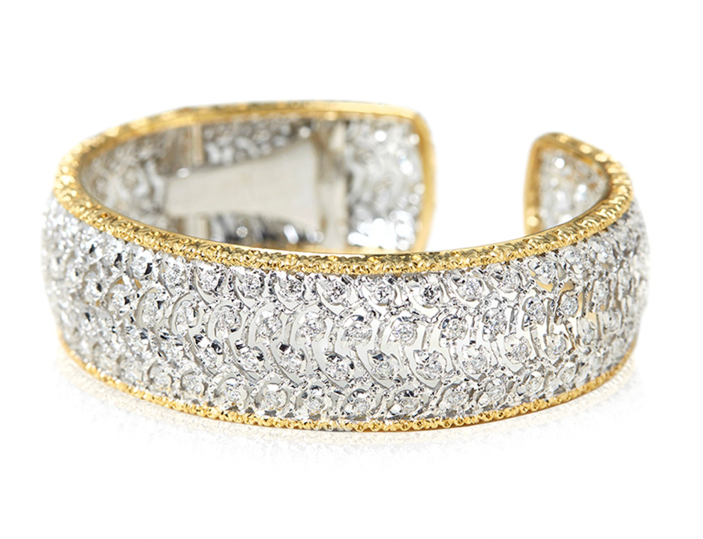 18kt Gold Diamond Cuff Bracelet